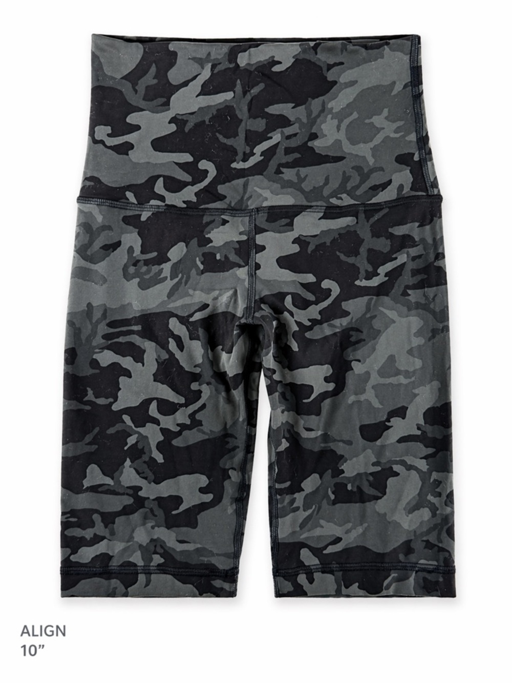 Align High-Rise Camo Bike Shorts - Green /Black size 6